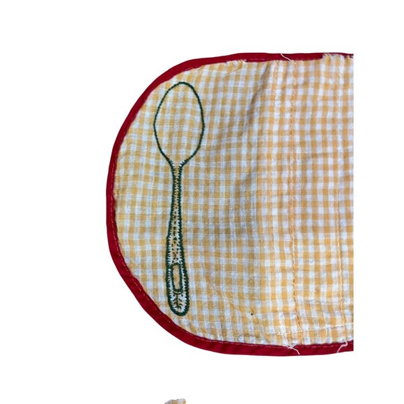 Vintage Handmade Anti-Tarnish Flatware Rolls Set of 2 Storage Pouches Used - Picture 6 of 11